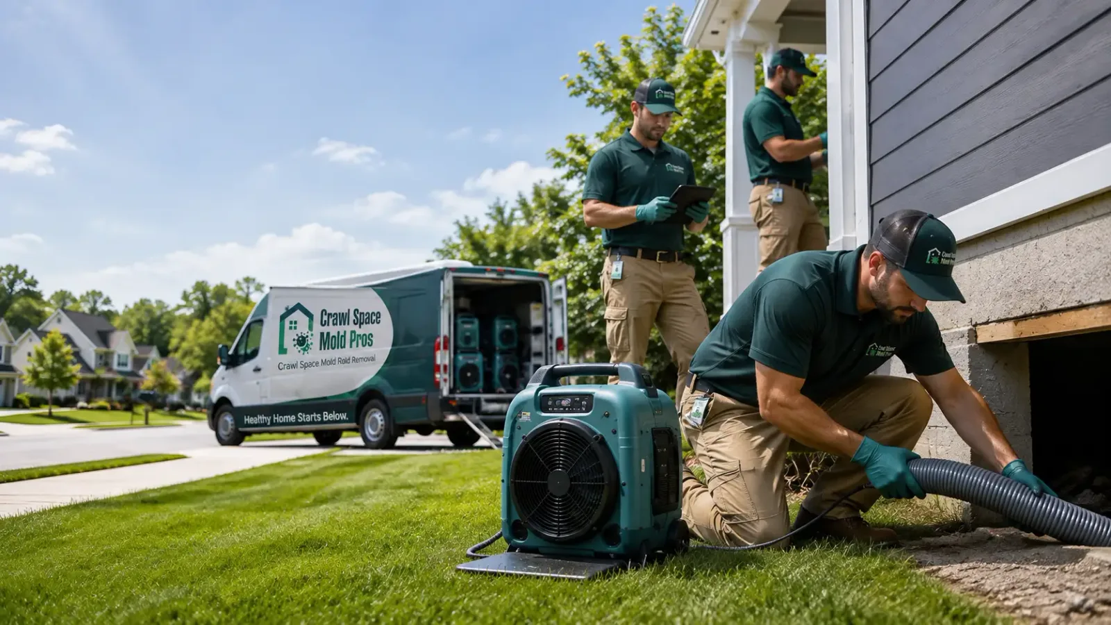 Crawl Space Mold Removal in Crawfordsville, IA